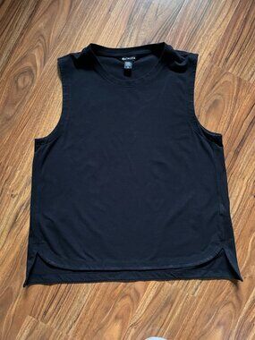 Athleta Cotton Blend Black Tank Top L